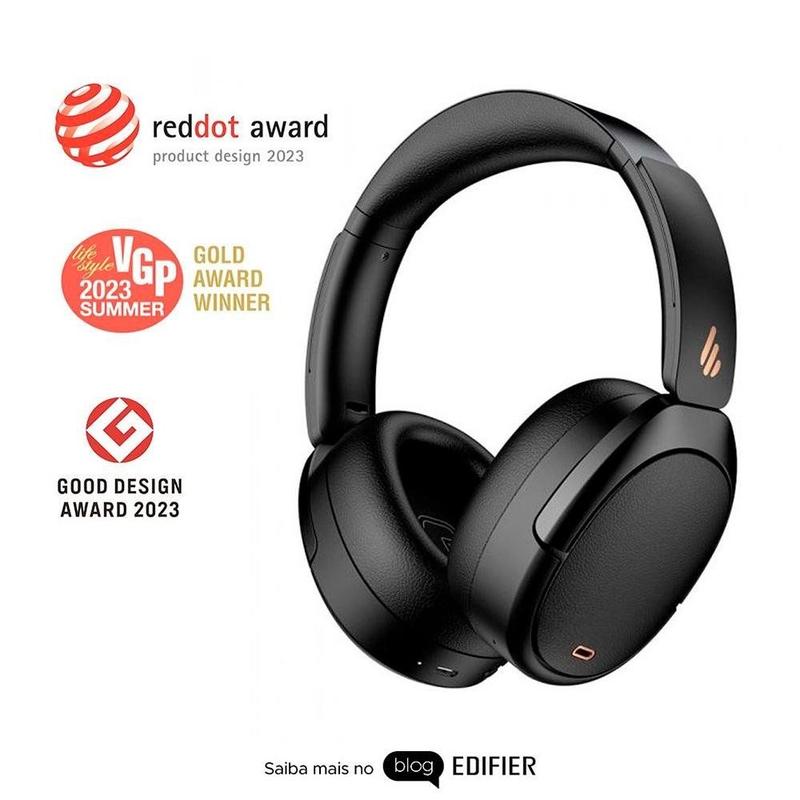 Fone de Ouvido Edifier Bluetooth, Com Cancelamento de Ruído